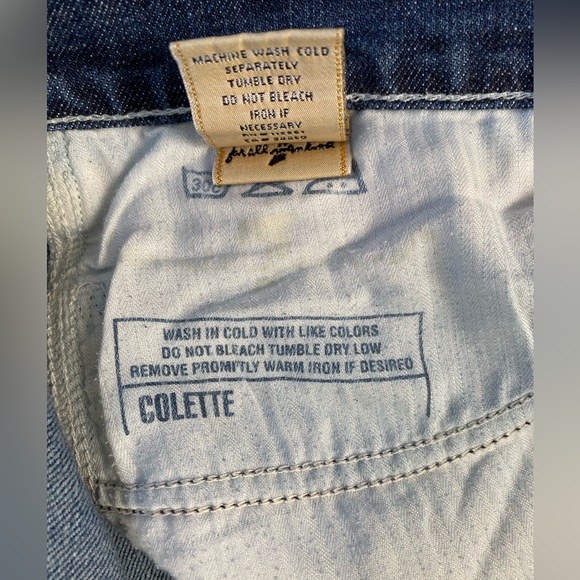 7 For All Mankind Colette Women's Straight Dark Wash Jeans Size 31 - Picture 9 of 15